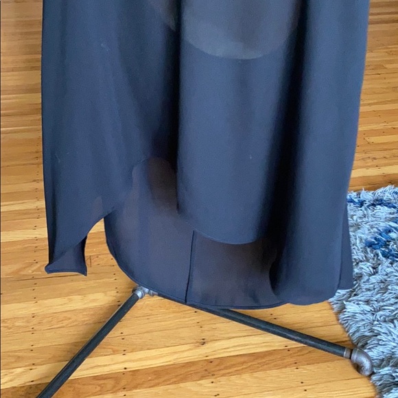 Chris Gramer leather top NEW Black Sz 0 - Picture 3 of 8